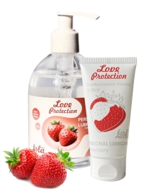 Смазка съедобная Love Protection Strawberry